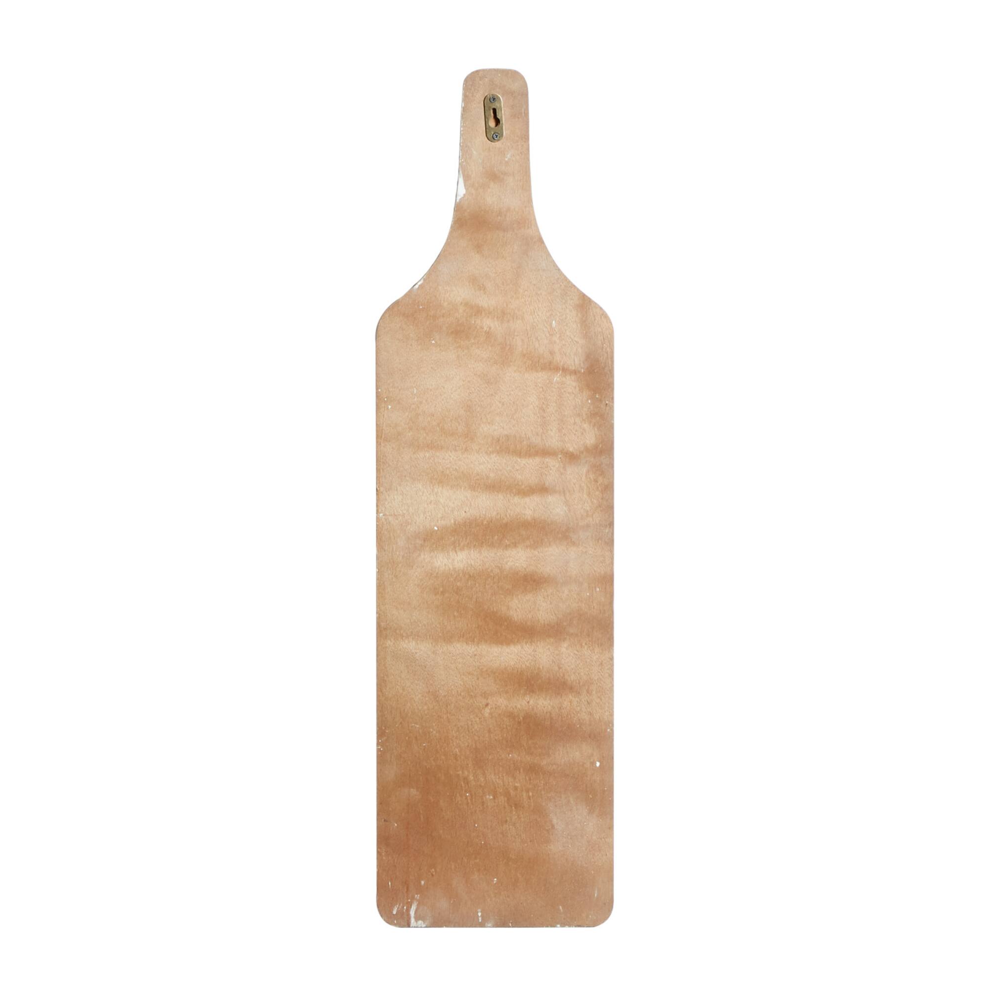 32" Brown Wood Farmhouse Wine Holder